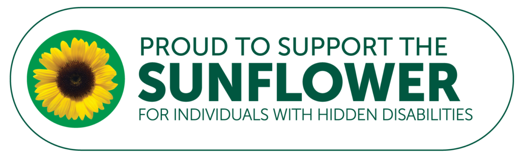 Hidden Disabilities Sunflower, Proud Supporter
